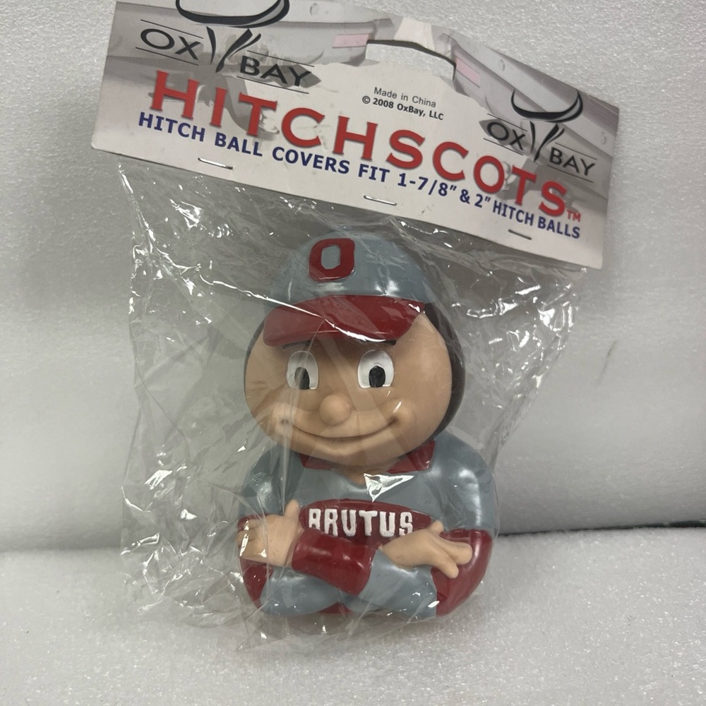 OHIO STATE  Brutus Buckeye HITCH BALL COVER  Fit 1-7/8” & 2” Hitch Balls
